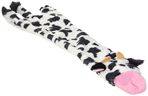 Book Cover Ethical Pets Skinneeez Crinklers Cow Dog Toy, 23-Inch