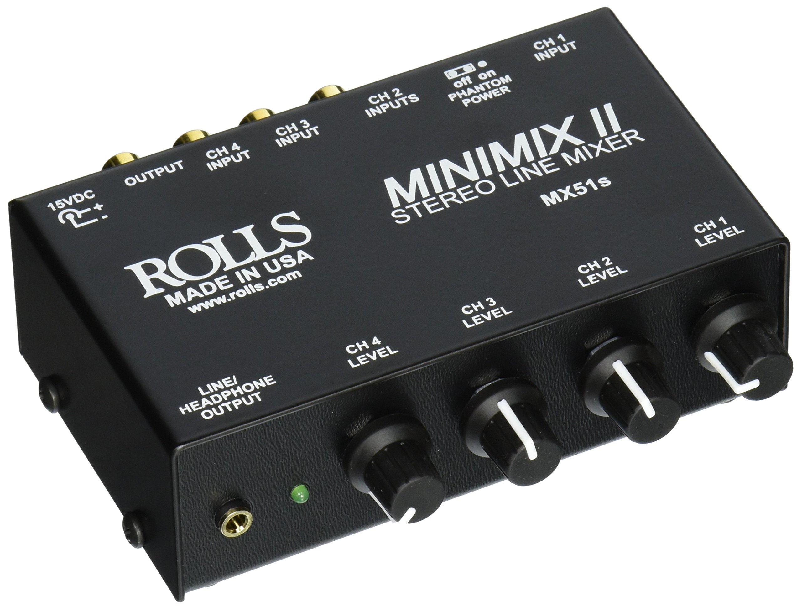 Book Cover Rolls MX51S Mini Mix 2 Four-Channel Stereo Line Mixer