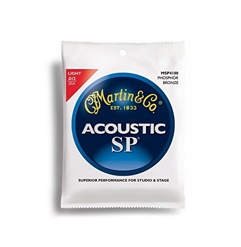 Book Cover Martin SP Acoustic Guitar Strings - Light (MSP 4100) Phosphor Bronze 92/8 - 1 Set of 6 Strings