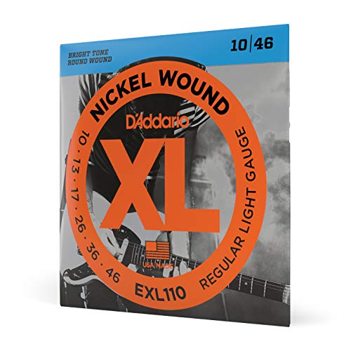 Book Cover D'Addario Electric Guitar Strings Regular Light Gauge Round Wound with Nickel-Plated Steel for Long Lasting Distinctive Bright Tone and Excellent Intonation (EXL110)