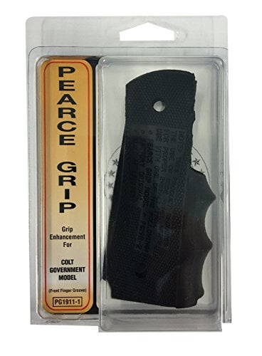 Book Cover Pearce Grips, Rubber Finger Groove Insert, Fits Colt Government Model 1911 and Equivalents