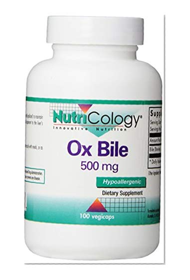 Book Cover Nutricology Ox Bile, 500 mg,  100 Vegetarian Capsules