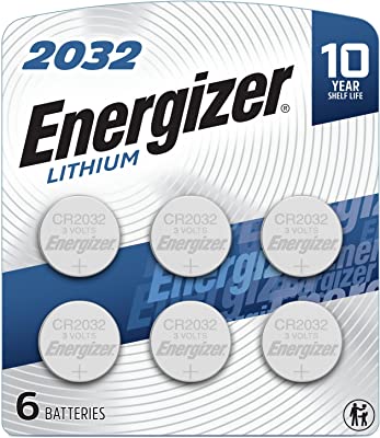 Book Cover Energizer CR2032 Batteries, 3v Lithium 2032 Watch Battery, (6 Count)