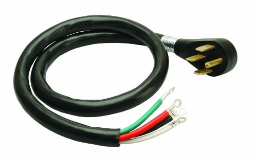 Book Cover Coleman Cable 90468808 9046SW8808 6ft 6/2-8/2 SRDT Round Range Cord (Black), 6', 6 Ft