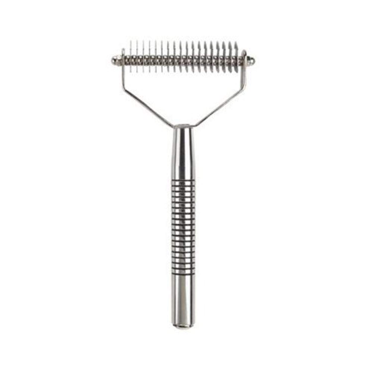 Book Cover Oster Dog Rake and Shedding Brush, 18-Tooth Coarse, Wide (078928-300-000)