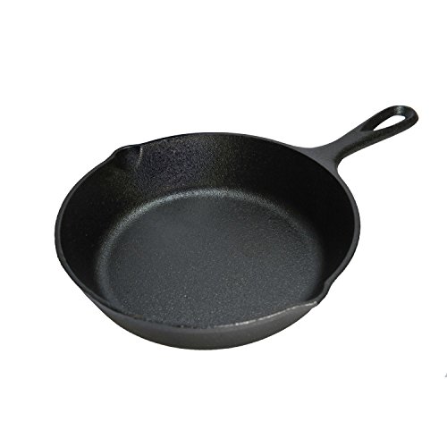Book Cover Lodge 6.5 Inch Cast Iron Skillet. Extra Small Cast Iron Skillet for Stovetop, Oven, or Camp Cooking