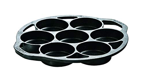Book Cover Lodge Cast Iron Mini Cake Pan. Pre-seasoned Cast Iron Cake Pan for Baking Biscuits, Desserts, and Cupcakes.