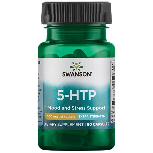 Book Cover Swanson Extra Strength 5-HTP - Natural Sleep Support Supplement for Adults - Promotes Emotional Wellbeing & Mood Support with Natural Ingredients - (60 Capsules, 100mg Each)