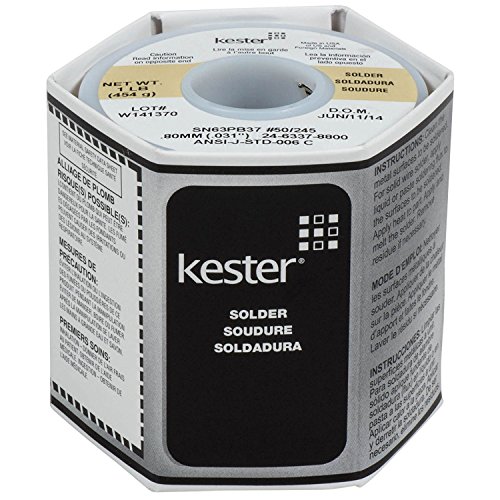 Book Cover Kester 245 No-Clean Core Solder 63/37 .031 1 lb. Spool by Kester