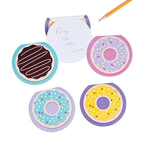 Book Cover Donut shop party favor NOTEPADS - 24 pc -Great for Shopkins party theme
