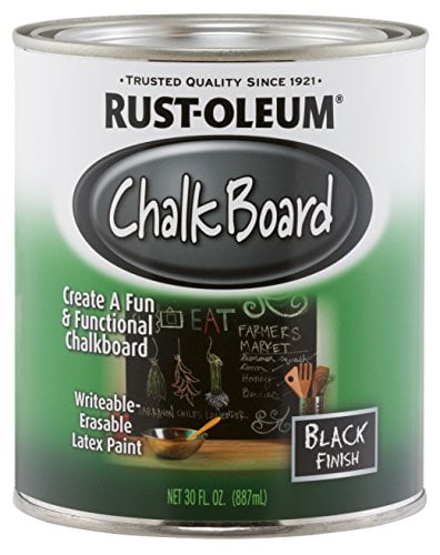 Book Cover Rust-Oleum Available 206540 Chalkboard Brush-On, Black, 30-Ounce, 30 oz