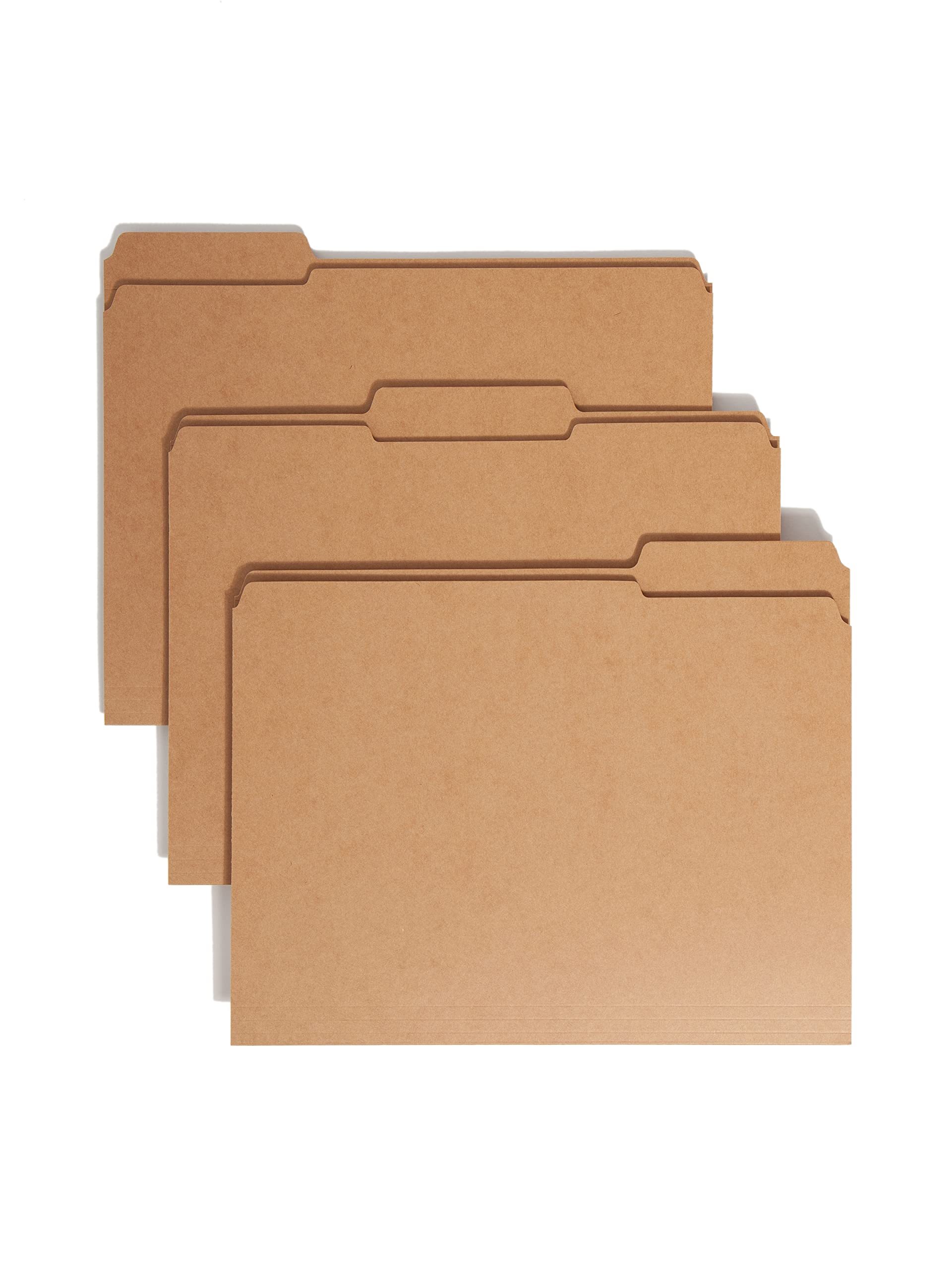 Book Cover Smead File Folder, Reinforced 1/3-Cut Tab, Letter Size, Kraft, 100 Per Box (10734) File Folder 1/3 Cut, Assorted Position
