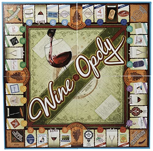 Book Cover Late for the Sky Wine-Opoly Monopoly Board Game