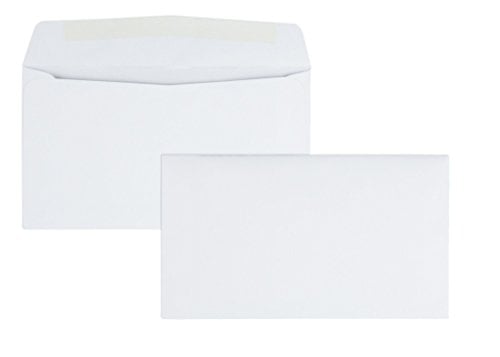 Book Cover Quality Park #6-3/4 Business Envelopes with a Gummed Flap for Standard Remittance Business Mailing, 24 lb White Wove, 5-3/8 x 6-1/2, 500 per Box (90070)