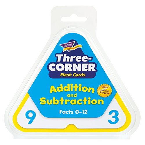 Book Cover TREND ENTERPRISES: Three-Corner Addition and Subtraction Flash Cards, Interactive Self-Checking Cards, Exciting Way for Everyone to Learn, 48 Two-Sided Cards Included, Ages 6 and Up