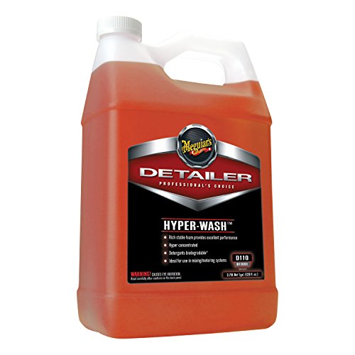 Book Cover Meguiar's Hyper-Wash - Foaming Car Wash Lifts Off Dirt and Leaves a Rich Shine - D11001, 1 gal