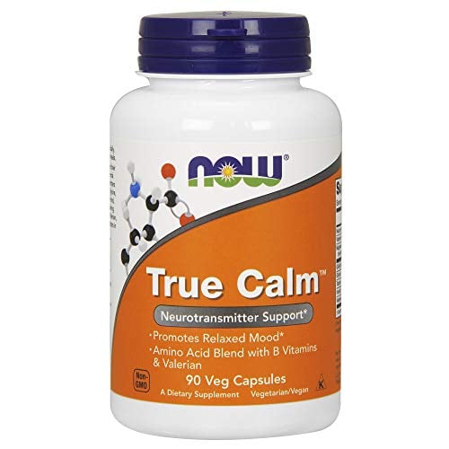 Book Cover NOW Supplements, True CalmTM,Amino Acid blend with B Vitamins & Valerian , 90 Veg Capsules