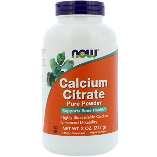Book Cover NOW Supplements, Calcium Citrate Powder, Highly Bioavailable Calcium, Supports Bone Health*, 8-Ounce