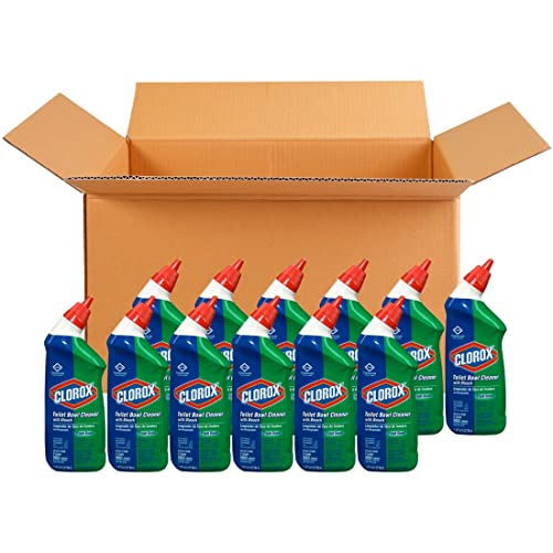 Book Cover Clorox Toilet Bowl Cleaner with Bleach, Fresh Scent - 24 Ounces, 12 Bottles/Case (00031)