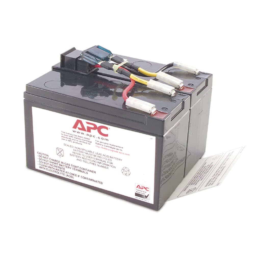 Book Cover APC UPS Battery Replacement, RBC48, for APC Smart-UPS SMT750, SMT750US, SUA750 and select others RBC48 Battery Replacement