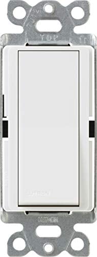 Book Cover Lutron Claro On/Off Switch, 15 Amp, 3-Way, CA-3PS-WH, White