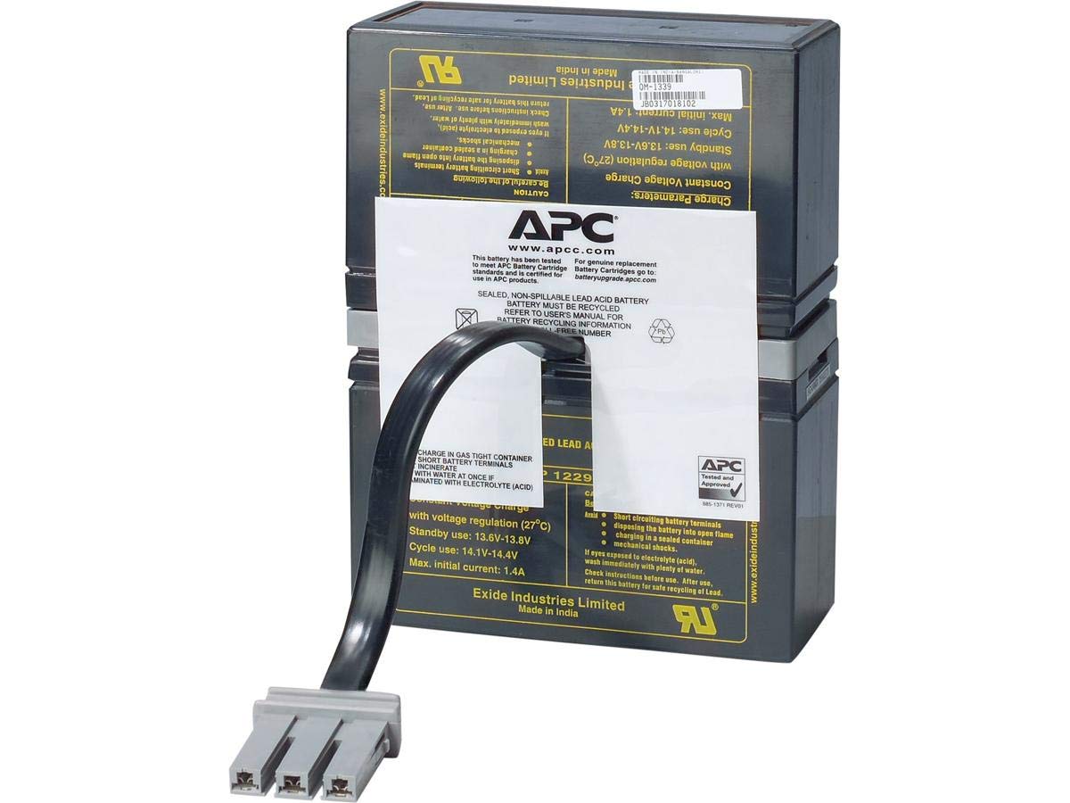 Book Cover APC UPS Battery Replacement, RBC32, for APC Back-UPS Models BR1000, BX1000, BN1050, BN1250, BR1200, BR500, BR800, BR900, BX1200, BX800, BX900 and select others