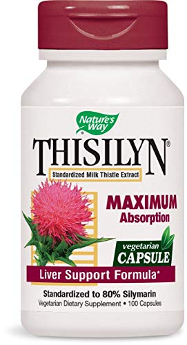 Book Cover Nature's Way Thisilyn Standardardized Milk Thistle Extract, Supports Liver Function*, 100 Capsules