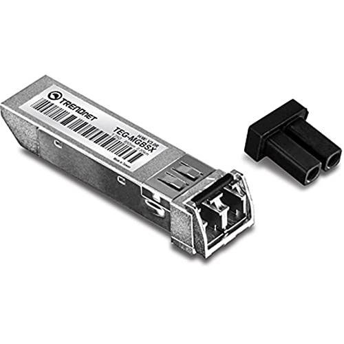 Book Cover TRENDnet SFP Multi-Mode LC Module, Up to 550m (1800 Ft), Mini-GBIC, Hot Pluggable, IEEE 802.3z Gigabit Ethernet, Supports Up to 1.25 Gbps, Lifetime Protection, Silver, TEG-MGBSX