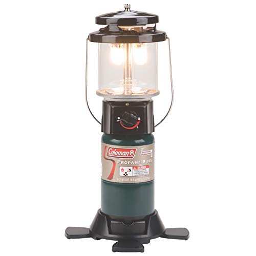 Book Cover Coleman 1000 Lumens Deluxe Propane Lantern, Gas Lantern with Adjustable Brightness, Pressure Control, Carry Handle, and Mantles Included