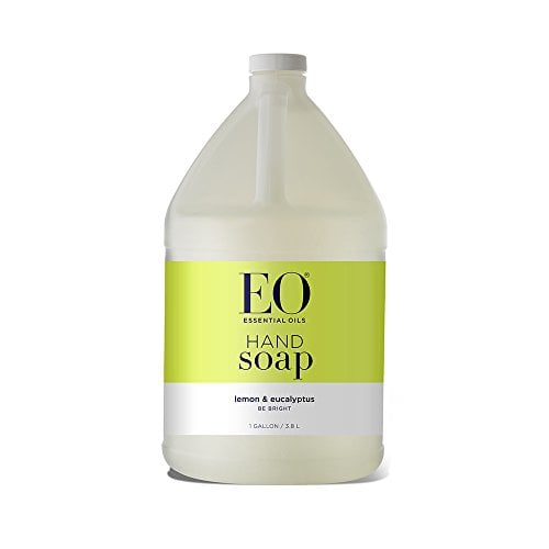 Book Cover EO Liquid Hand Soap Refill, Lemon and Eucalyptus, 128 Fluid Ounce