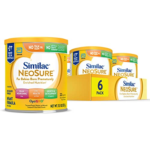 Book Cover Similac NeoSure Premature Post-Discharge Infant Formula, Powder Baby Formula, 13.1-oz Can, Pack of 6