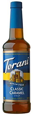 Book Cover Torani SugarFree Classic Caramel Syrup With Splenda 750 ml/25.4 fl.oz.