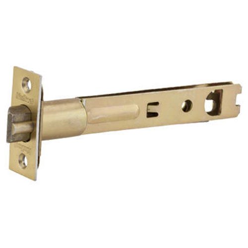 Book Cover Kwikset 3014-01 3 CP Security 5-Inch Entry Door Latch, Polished Brass