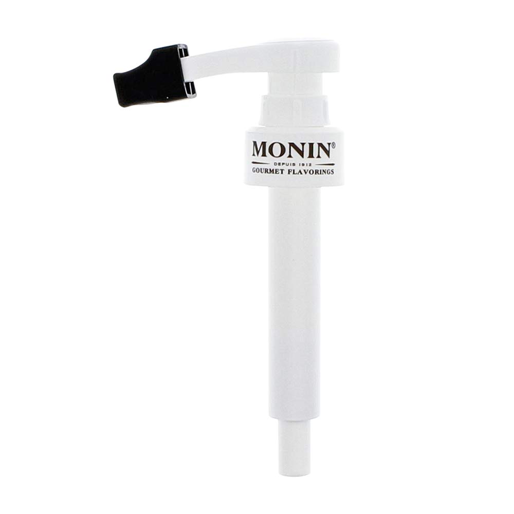 Book Cover Monin - Syrup Pump, Only Compatible with 750 Milliliters Glass Bottles of Monin Syrup, Tip Cover Included, Approximately ¼ Fluid Ounce Per Pump