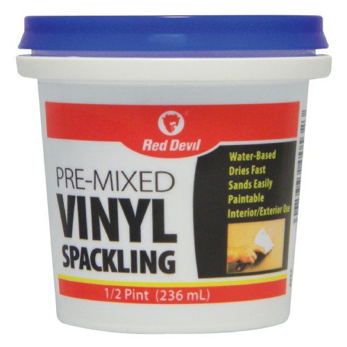 Book Cover Red Devil 0532 532 Pre-Mixed Spackling Compound, 1/2 Pint, White