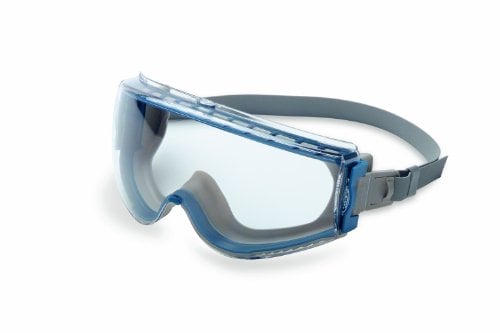 Book Cover Uvex Stealth Safety Goggles with Uvextreme Anti-Fog Coating (S39610C), Clear Lens, Universal