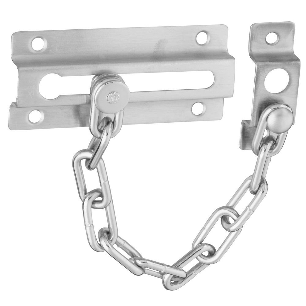 Book Cover National Hardware N274-407 V807 Door Chain in Satin Chrome, 1/2