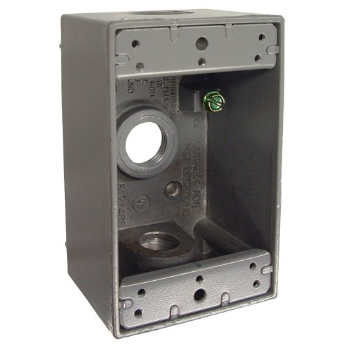 Book Cover Hubbell-Bell 5320-0 Single Gang 3-1/2-Inch Outlets Weatherproof Box