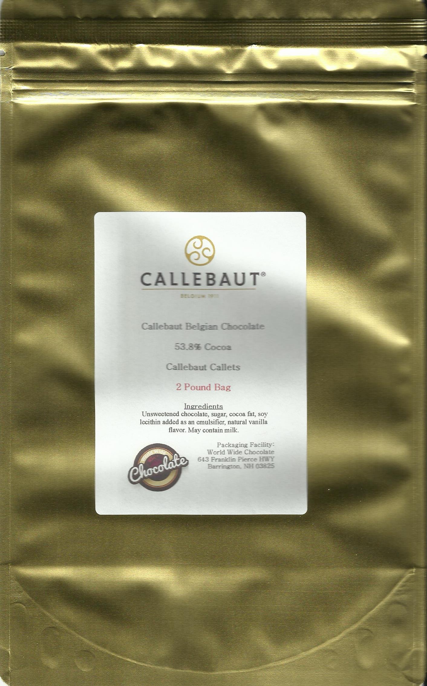 Book Cover Callebaut 811 Dark Callets , Callebaut 811 54.5% Dark Chocolate Callets, from OliveNation, Semi Sweet Baking & Confectionery Chips -2 lbs