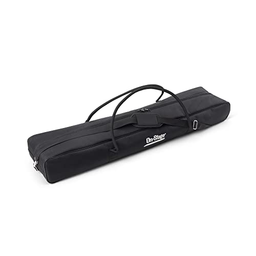 Book Cover On-Stage SSB6500 Speaker Stand Bag (Storage and Transportation for Portable PA, Lighting, and Mic Stands or Drum-Kit Hardware, Heavy-Duty Nylon, Foam Padded, Adjustable Strap, Carry Handles, Zipper)