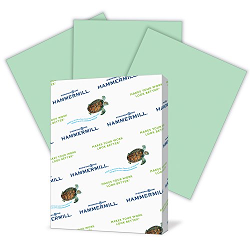 Book Cover Hammermill Colored Paper, Green Printer Paper, 20lb, 8.5x14 Paper, Legal Size, 500 Sheets / 1 Ream, Pastel Paper, Colorful Paper (103374)