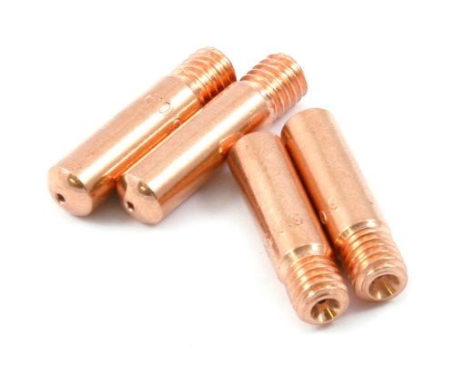 Book Cover Forney 60172 Contact Tip For Mig Welding, Tweco Binzel or Clarke, .035, 4-Pack,Copper