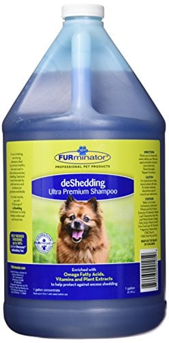 Book Cover Furminator deShedding Ultra Premium Dog Shampoo, 1-Gallon