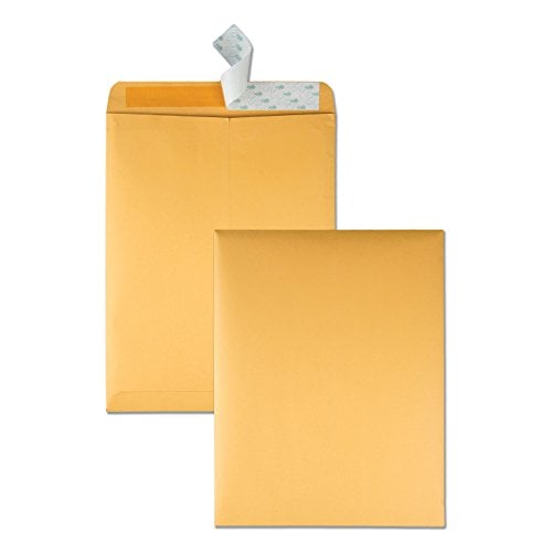 Book Cover Quality Park 10 x 13 Catalog Envelopes with Self Seal Closure, 28 lb Brown Kraft, Great Option for Mailing, Storage and Organizing, 100 per Box (44762)