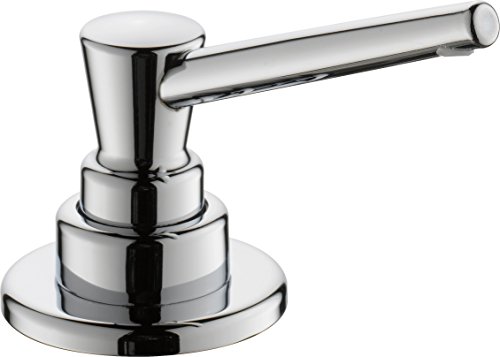 Book Cover Delta Faucet RP1001 Soap/Lotion Dispenser with 13oz bottle with funnel, Chrome,3.38 x 1.06 x 3.13 inches