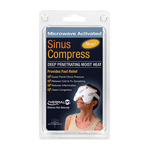 Book Cover Thermalon Microwave Activated Moist Heat-Cold Sinus Relief Mask. 5 1/2