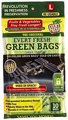 Book Cover EVER FRESH Produce Bag Large, 10 CT