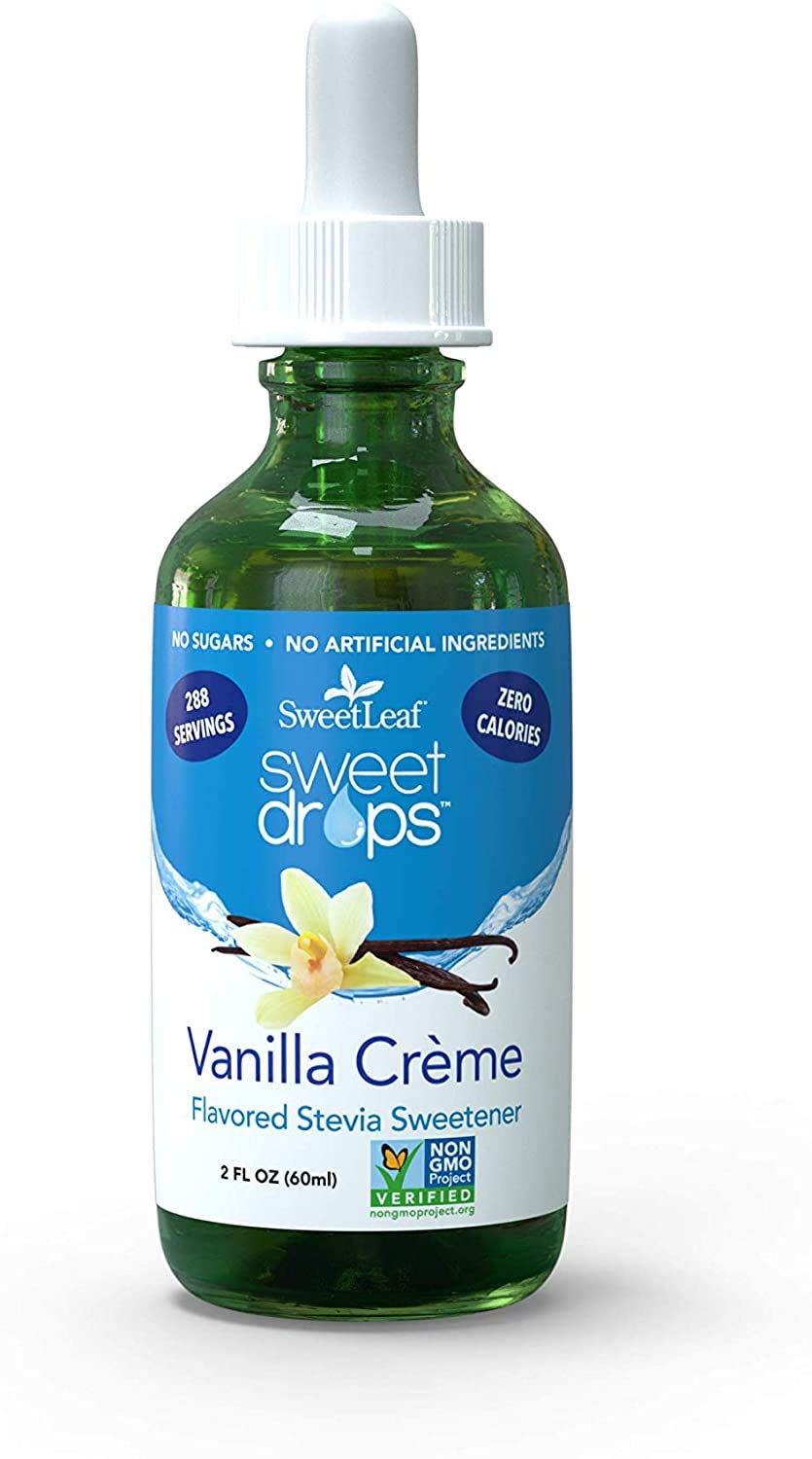 Book Cover SweetLeaf Sweet Drops Liquid Stevia Sweetener, Vanilla Creme, 2 Fl Ounce 2 Fl Oz (Pack of 1) Stevia Sweetener