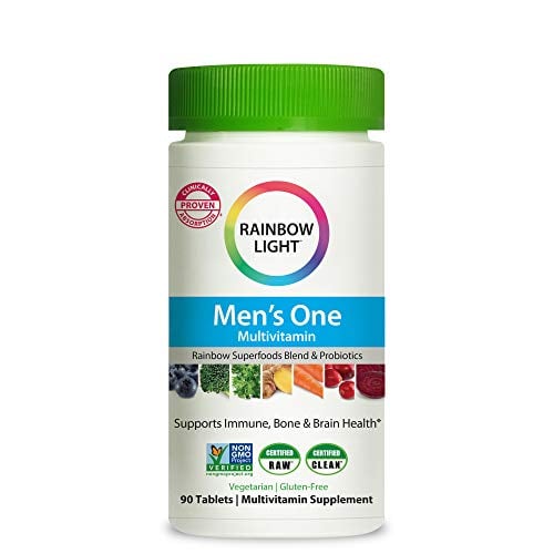 Book Cover Rainbow Light Men's One High Potency Multivitamin for Men, 90 Count (Package May Vary)
