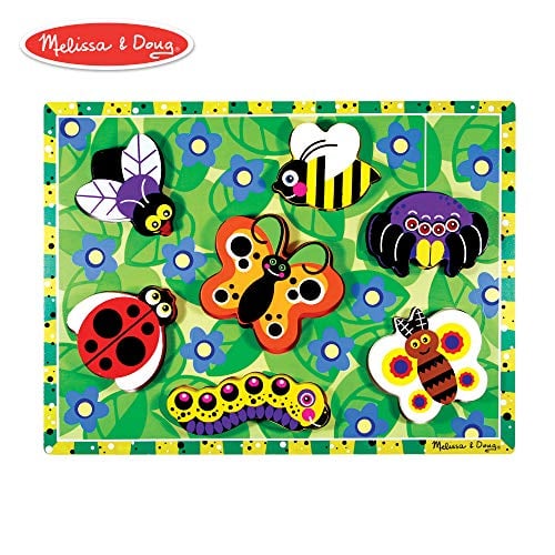 Book Cover Melissa & Doug Insects Wooden Chunky Puzzle (7 pcs)